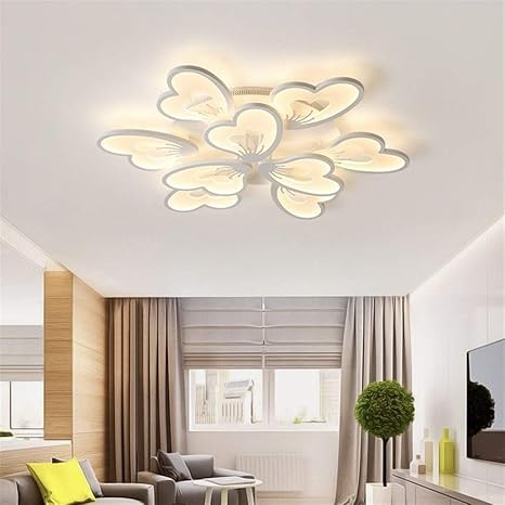Kreative Led Deckenleuchte Mit Schmetterling Form For Kuche Wohn Esszimmer Arbeitszimmer Schlafzimmer Weiss Schwarz Fernbedienung Color Warm No Remote Amazon De Beleuchtung