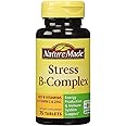 Nature Made Stress B-Complex Dietary Supplement Tablets with Vitamin C & Zinc 75 ea (Pack of 6)