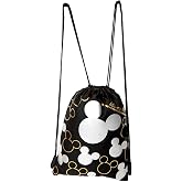 Disney Mickey Mouse Drawstring Backpack Silver 2 Pack