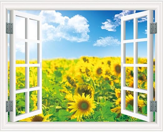 Landscape Fensteraufkleber wasserdicht selbstklebend gefälschte Fenster