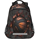 YoCosy Art Painting Sport Basketball Crash Backpack School Bookbag Laptop Purse Casual Daypack for Teen Girls Women Boys Men College Travel