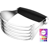 Rainspire XL Pastry Cutter For Baking, Heavy Duty Pastry Blender Stainless Steel, Thick Sharp Blades Dough Blender, Dough Cut