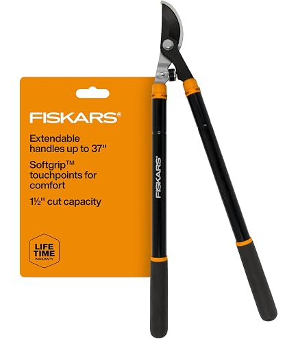Sécateur Mini à Engrenages Spear & Jackson 17 1/2 Pouces - Lame Bypass, Coupe Branches Jusqu'à 32 Mm, Poignées Aluminium
