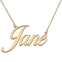 HUAN XUN Customized Custom Simple Any Name Necklace