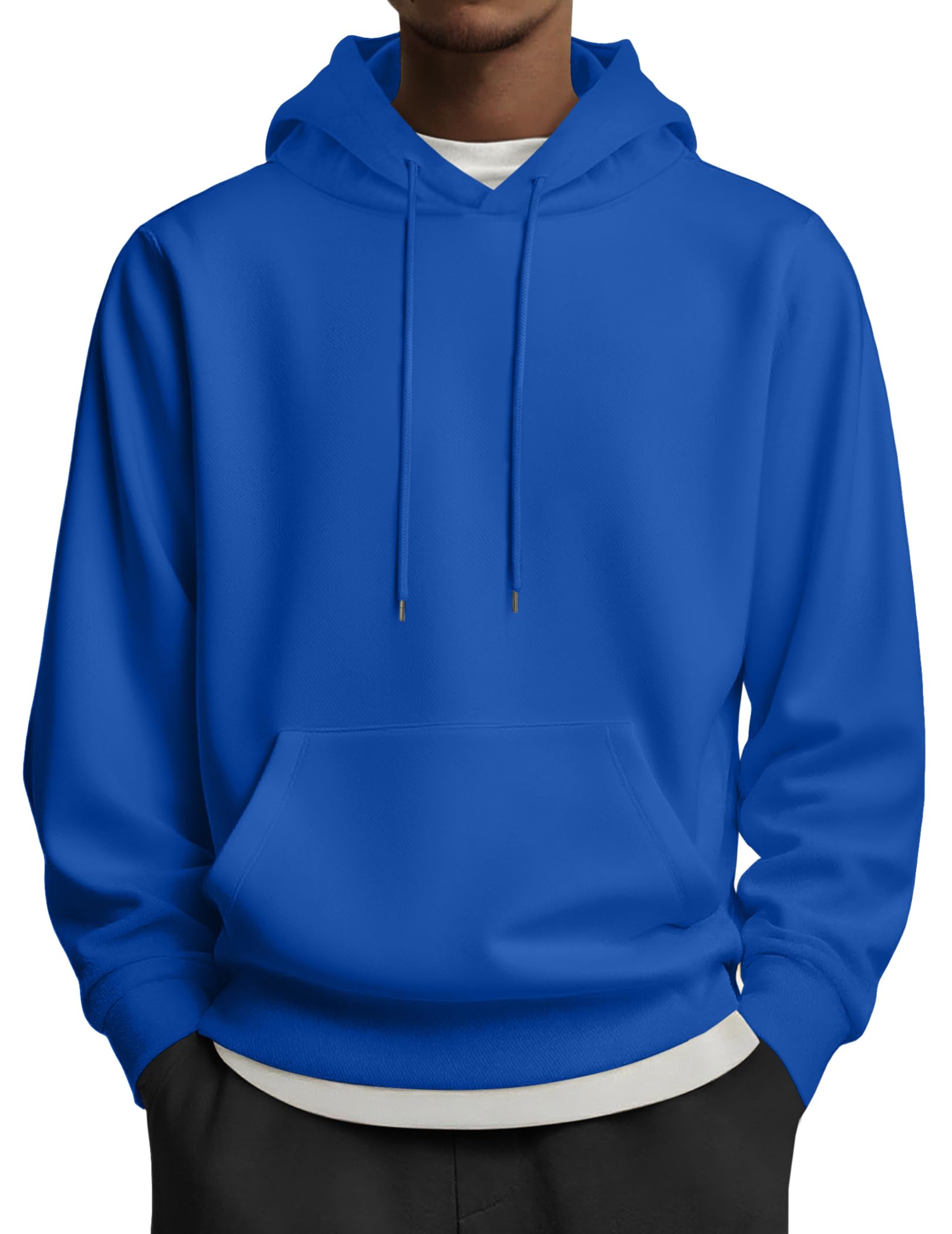 COOFANDY Men's Quilted Sweatshirt Casual Long