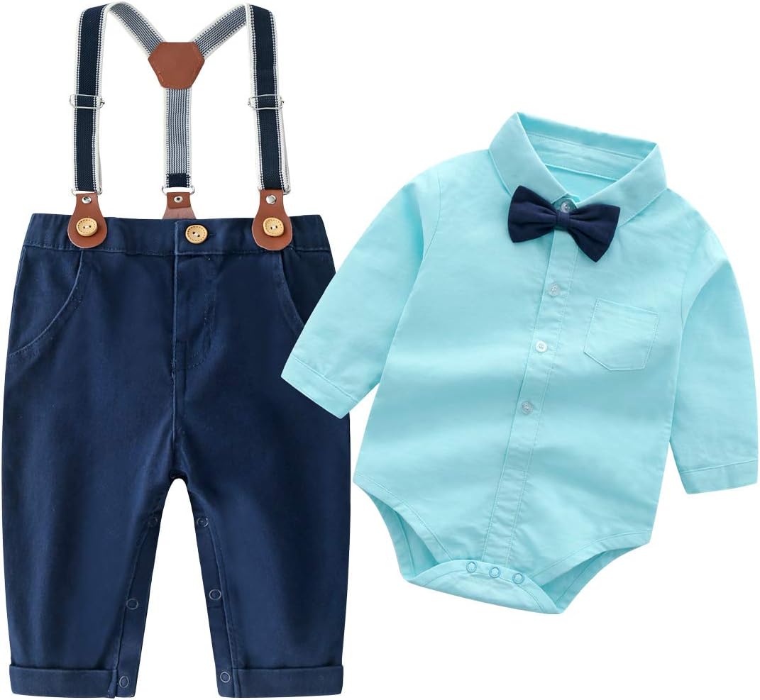 BoarnseorlBaby Boys Long Sleeve Gentleman Outfits Set