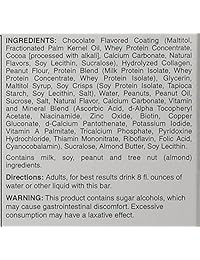 Proteína de Mantequilla de Maní con Chocolate,1.8 onzas, Multipack de 6