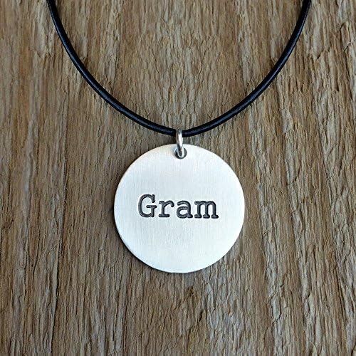 Circle Name Necklace, Disk Name Necklace, Silver Name Necklace, Unisex Necklace