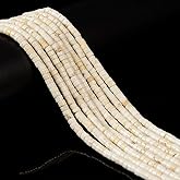 180 Pcs 2x4mm White Turquoise Stone Bead Heishi Rondelle Disc Gemstone DIY Beads for Bracelets Jewelry Making Crafts