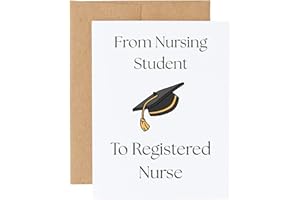 Nurse Graduation Card, Gift For Graduation Party, From Nursing Student to Registered Professional, Passing NCLEX, Registered 