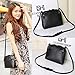 Women girl Bag, Gillberry Women Hobo Shoulder Faux Leather Satchel Tote Handbag (Black)