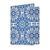 Fintie Passport Holder Travel Wallet - Premium Vegan Leather RFID Blocking Case Cover - Securely Holds Passport, Business Cards, Credit Cards, Boarding Passes (Z-Cobalt Blue)