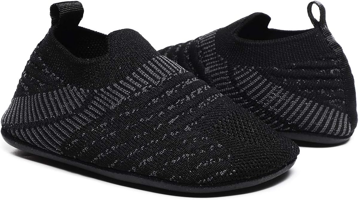  | ditont Toddler Boys Girls Rubber Sole Indoor House Slippers Lightweight Socks Shoes | Slippers