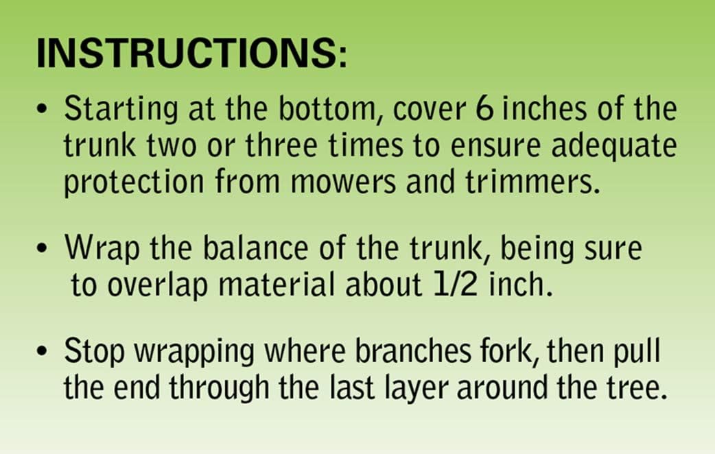 Dewitt 3-Inch by 50-Foot Tree Wrap White TW3W: Industrial & Scientific