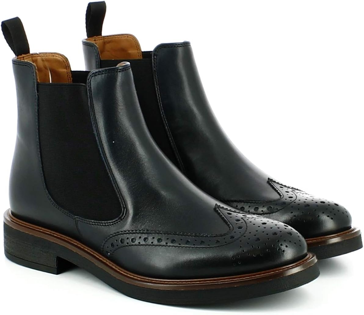 TOMMY HILFIGER - Stivaletto donna Chelsea in pelle - FW0FW07490BDS - nero TOMMY HILFIGER - Stivaletto donna Chelsea in pelle - FW0FW07490BDS - nero