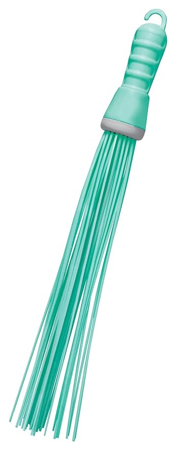 Spotzero by Milton Kharata Plastic Hard Bristle Broom (Aqual Green)