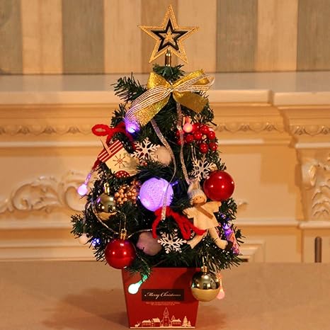 Buy Redcolourful Small Mini Christmas Tree Mall Hotel Counter