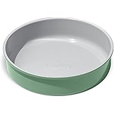 Caraway Non-Stick Ceramic 9” Circle Pan - Naturally Slick Ceramic Coating - Non-Toxic, PTFE & PFOA Free - Perfect for Birthday Cakes, Tartes, & More - Sage