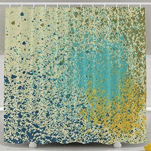 YHXT Spray Paint Creative 3D Digital Printing Fashion Home Life Shower Curtain Opaque Shelter Watertight\r\n Elastic Size Bath