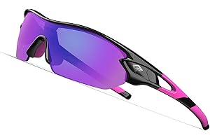 TOREGE Polarized Sports Sunglasses for Men Women Cycling Running Driving Fishing Glasses TR002