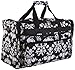 World Traveler Black Damask Duffle Bag 22-inch