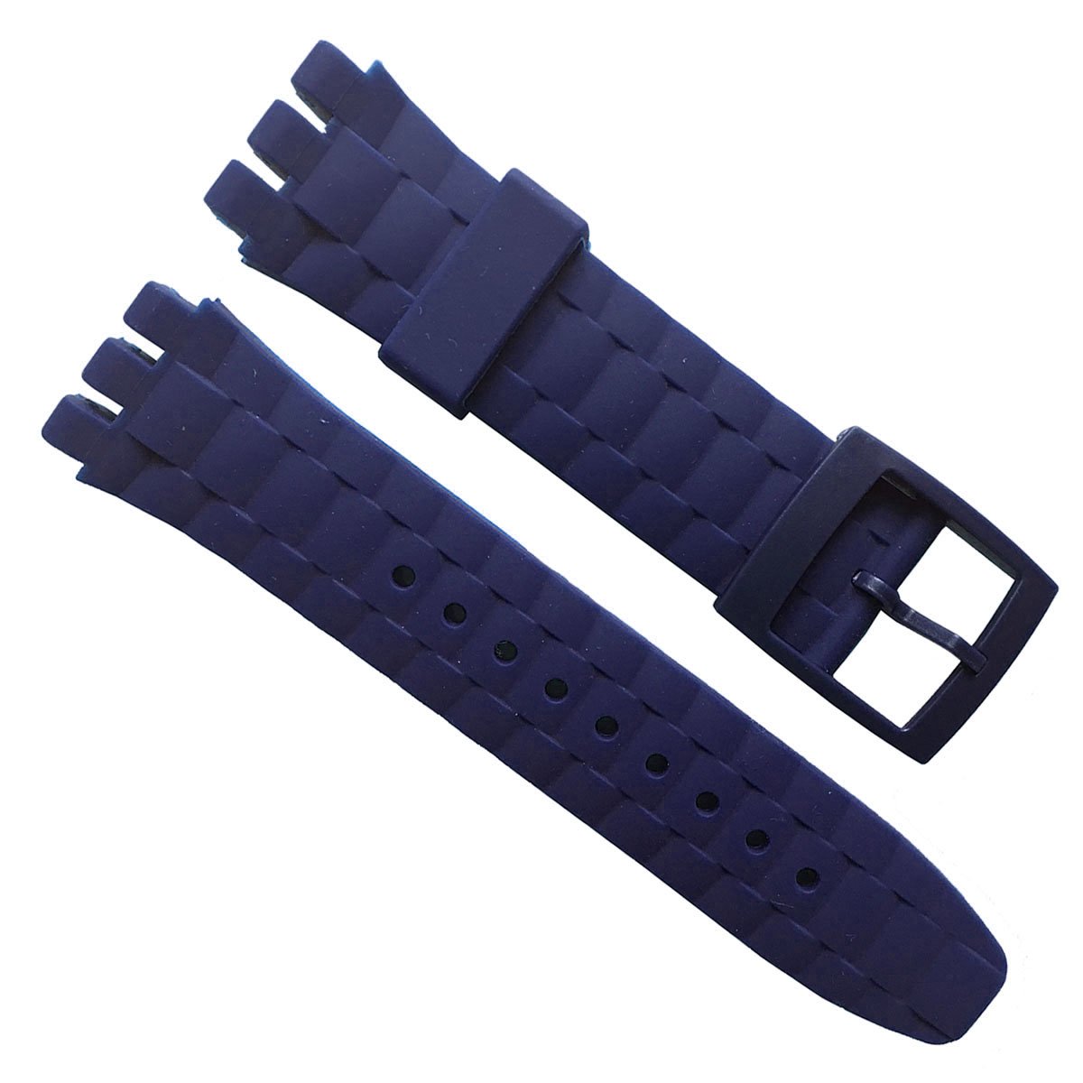 21mm Replacement Waterproof Silicone Rubber Watch Strap Watch Band (Blue)