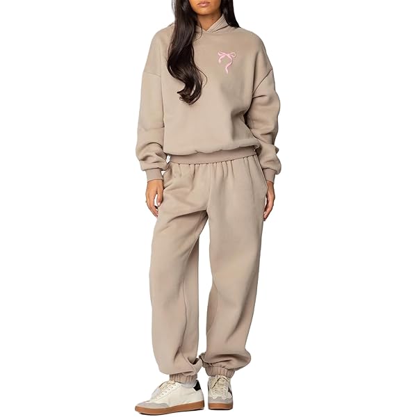Conjunto De Chándal Premium De Tilo Callejero Para Mujer De Novel Fashion 2, Sudadera Con Cremallera De Manga Larga De Corte Suelto + Pantalon Deportivos Con Bolsillos Lateral Conjunto De Ropa
