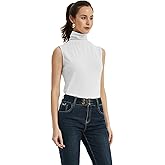 Sunfaynis Women's Soft Cotton Mock Turtleneck Shirt Baselayer Tops Underwear Shirt