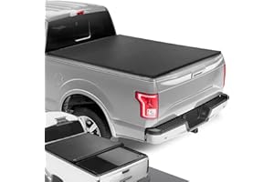 DNA Motoring TTC-RU-015 Truck Bed Soft Vinyl Roll-Up Tonneau Cover Compatible with 15-20 Ford F150 5.5Ft Fleetside Bed , Black