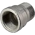 SuperWhole 1/2" Female x 1/2" Male Nipple Bush Adapter Bushing Pipe Fittings NPT SS304