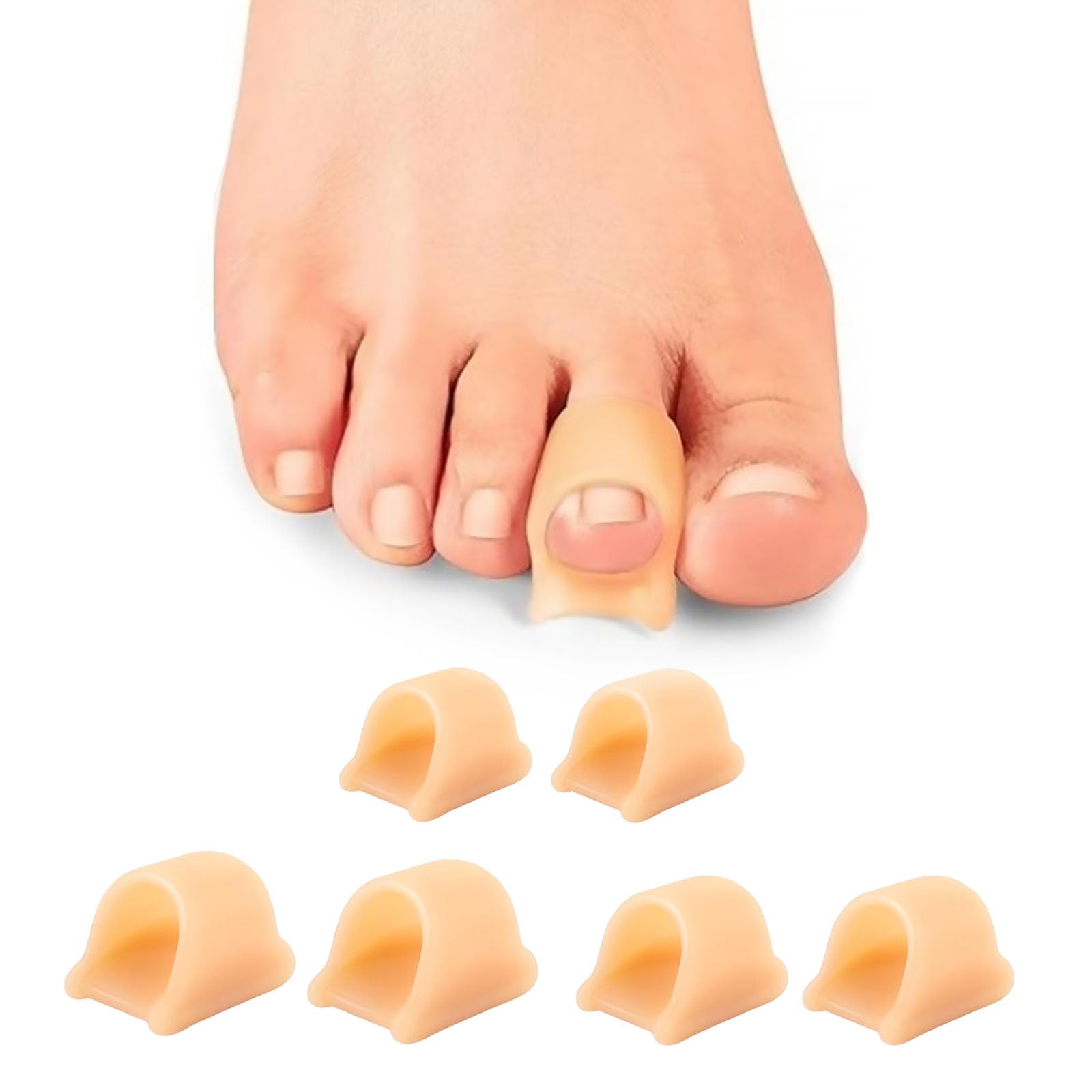 AWAVM 3 Different Size Correctors, 6 Toe Splints, Soft Gel Toe Orthotics, Male and Female Universal Toe Correctors