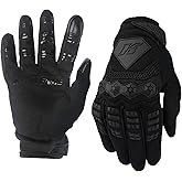 KAIWENDE Men’s Dirt Bike Riding Gloves -Full Finger Touch-Screen Motocross/Motorcycle Gloves for BMX MX ATV MTB Off-Road Riding (Small, Black)