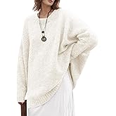 UNCLECAT Women's Oversized Sweaters Trendy Knit Sweater Tops Long Sleeve Crewneck Casual Pullover