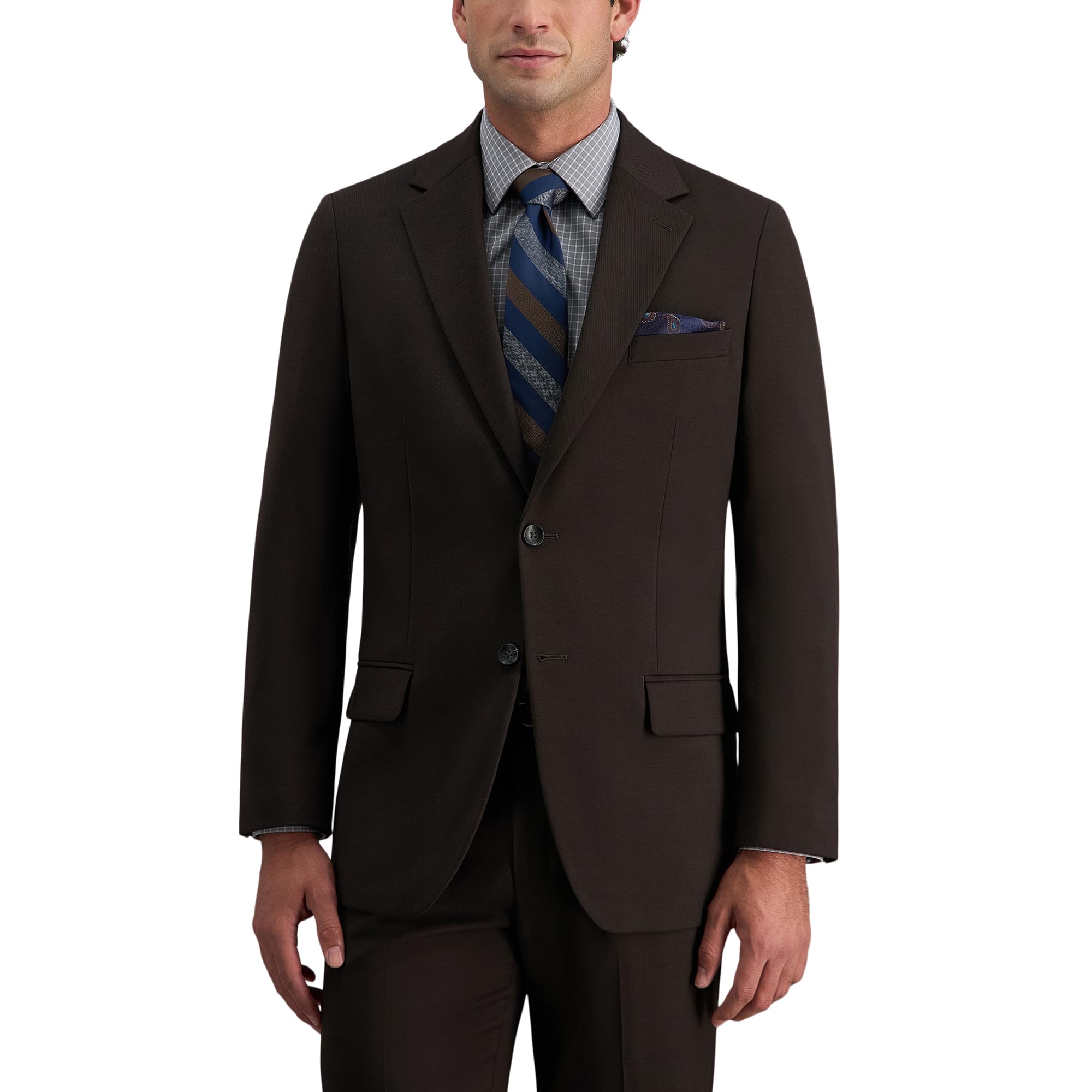 Haggar Men’s JMH Tailored Fit Suit Separates – Pants and Jackets Men’s JMH Tailored Fit Suit Seperates – Pants and Jackets Regular Chocolate
