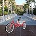 Weanas 7 Speed 24/26 Inch Adult Tricycle Trike Cruiser Bike Three-Wheeled Bicycle Men’s Women’s Cycling Bicycles for Recreation, Shopping w/Lock, Bike Pump, Basket Shopping Bagthumb 2