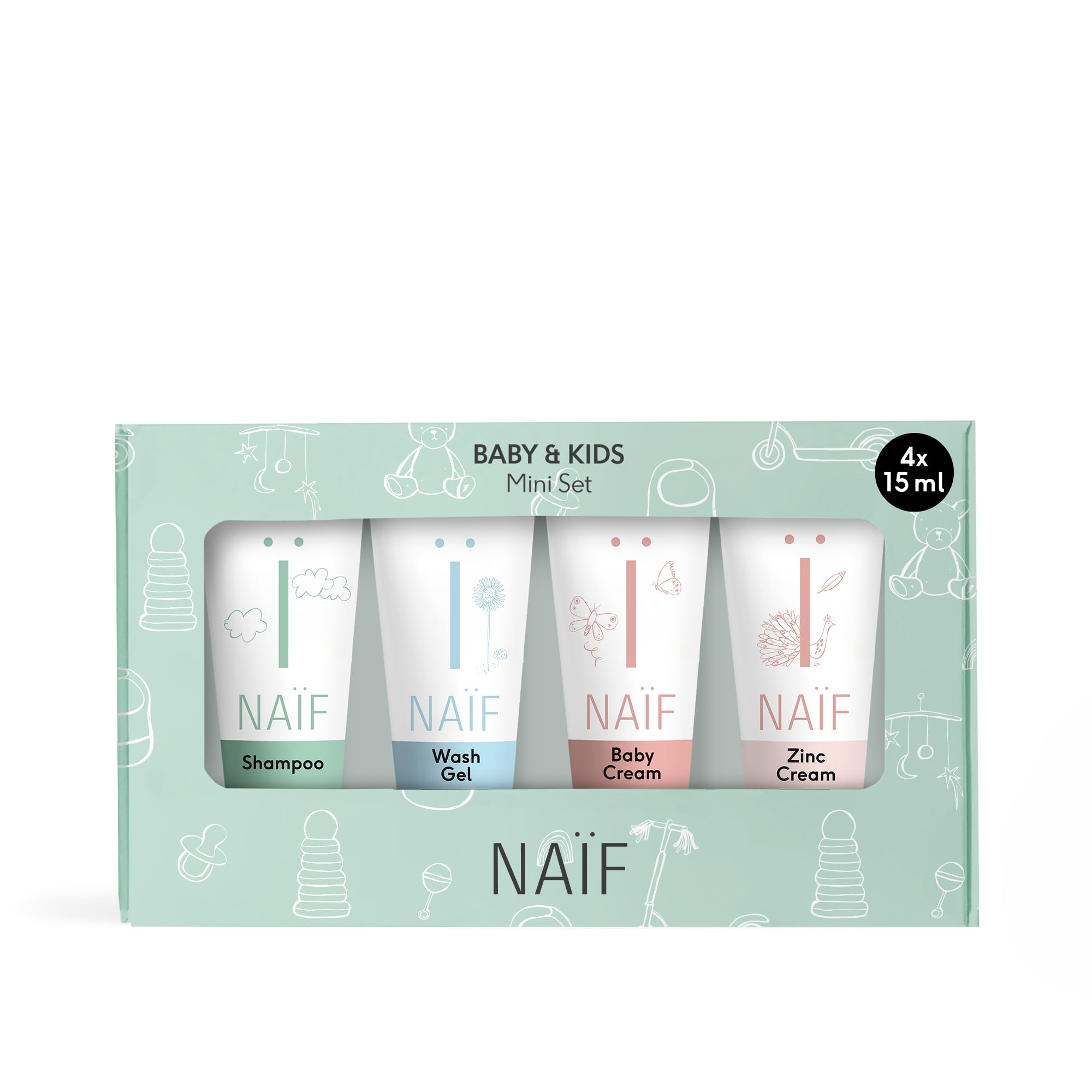 NAÏF The Mini Set (4X Travel Size Product), white