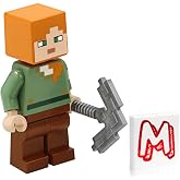 LEGO Minecraft Minifigure - Alex (with Iron Pickaxe)