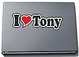 INDIGOS UG - I Love Heart Decal Sticker Laptopskin
