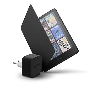 Amazon Kindle Colorsoft 16 GB + Custodia in fibra vegetale nera + Caricatore da 9 W