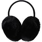 Ewaycom Women Winter Earmuffs Girls Faux Fur Fluffy Soft Ear Warmer Outdoor Plush Warm Ear Covers