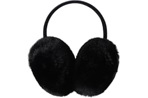 CHUANGLI Glitter Crystal Cat Ears Winter Earmuffs Warm Plush Ear Warmers for Women Girls …