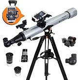 Celestron StarSense Explorer LT 80AZ Smartphone Guided Refractor Telescope | Smartphone App Sky Navigation, Lightweight Manual Refractor Telescope, Perfect First Telescope, Great for Kids &amp; Families