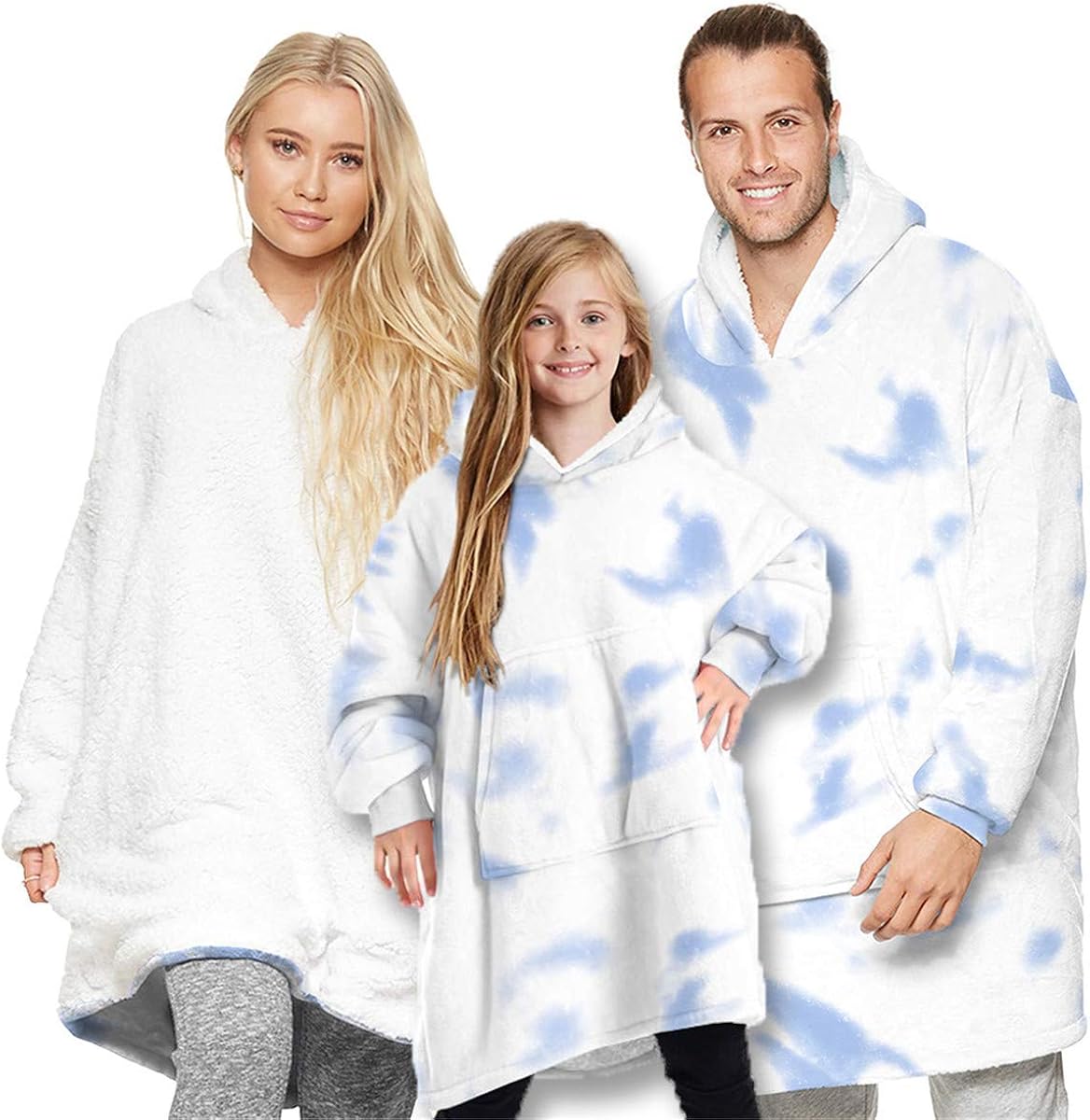 Oversized Hoodie Blanket, Family Matching Oversized Wearable Blanket