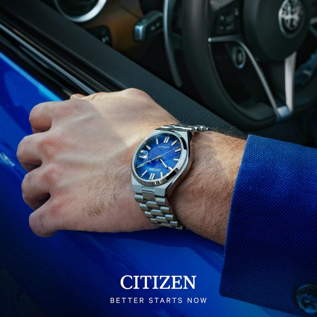 CITIZEN Tsuyosa Mechanical Sapphire Glass Cami Blue Watch NJ0151-88L, Blue, Bracelet, blue, Bracelet