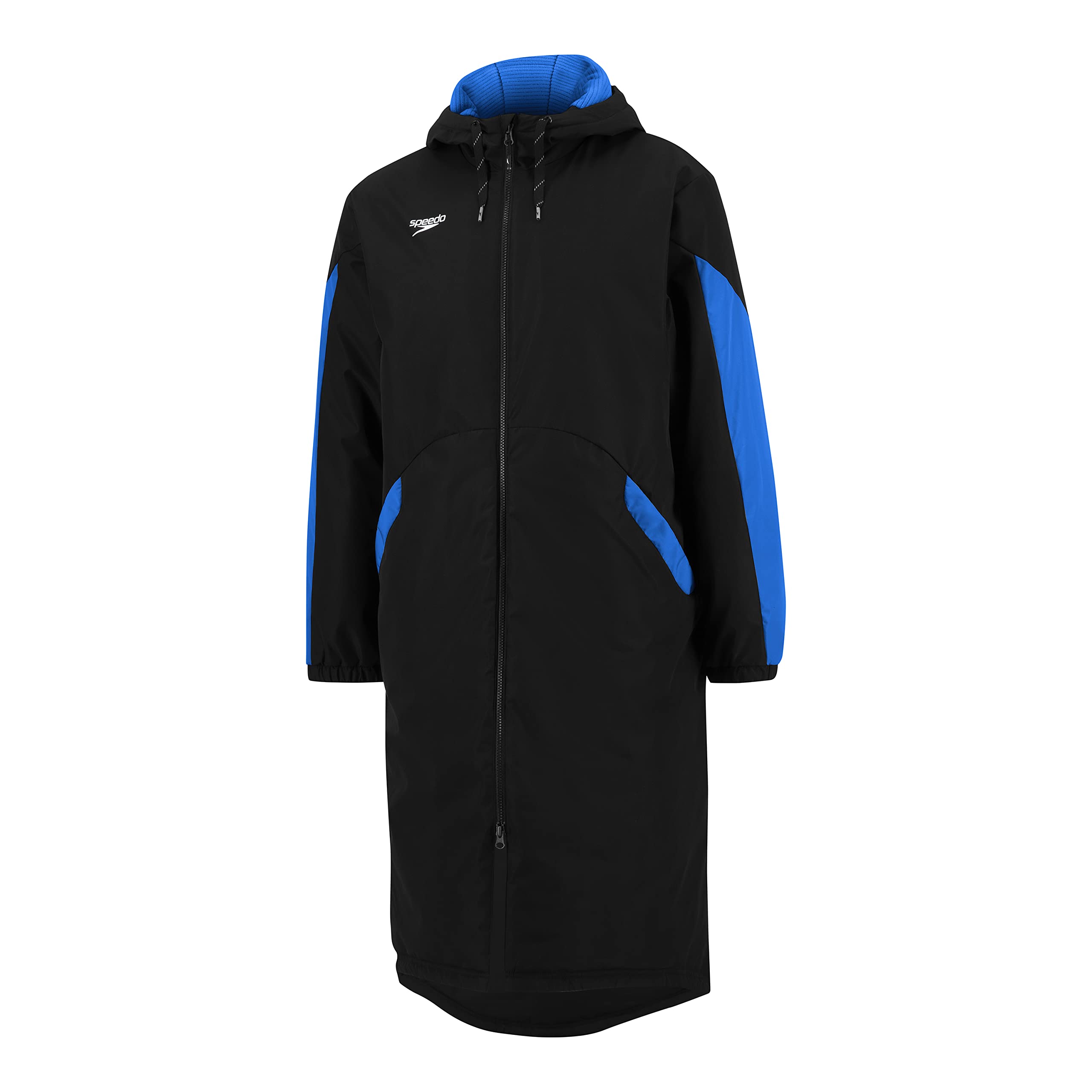 Speedo Standard Parka Jacket Fleece Lined Team Colors, Edge Blue, Medium