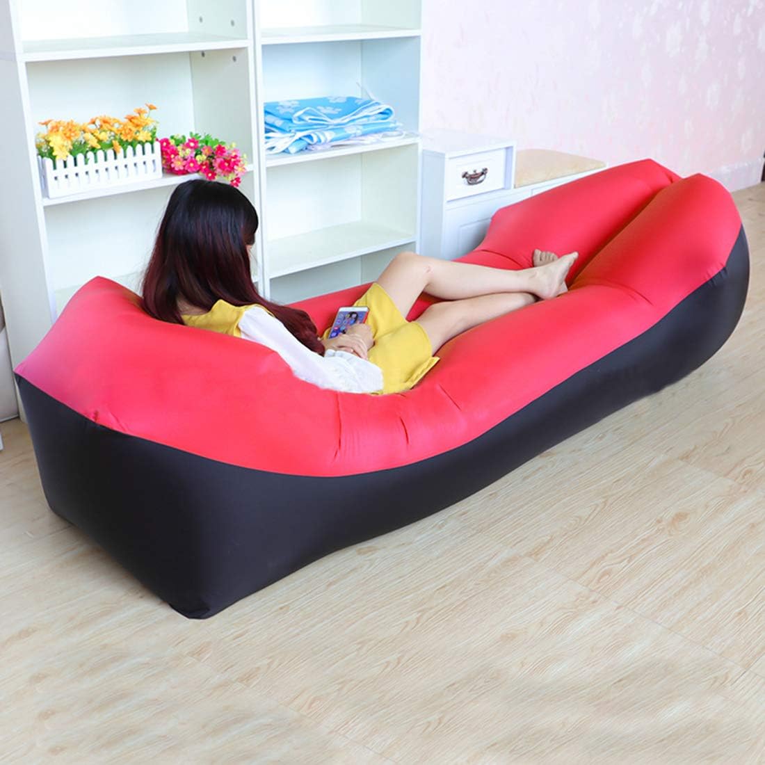 ZM168 Air Sofa Portable Couch,Water Proof& Anti-Air Leaking Design,Lazy Sofa for Camping Picnics & Music Festivals,and Backyard Lakeside Beach Traveling