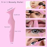 qerich Silicone Eyeliner Stencil 5-in-1 Reusable Makeup Guide Tool Pink view 3