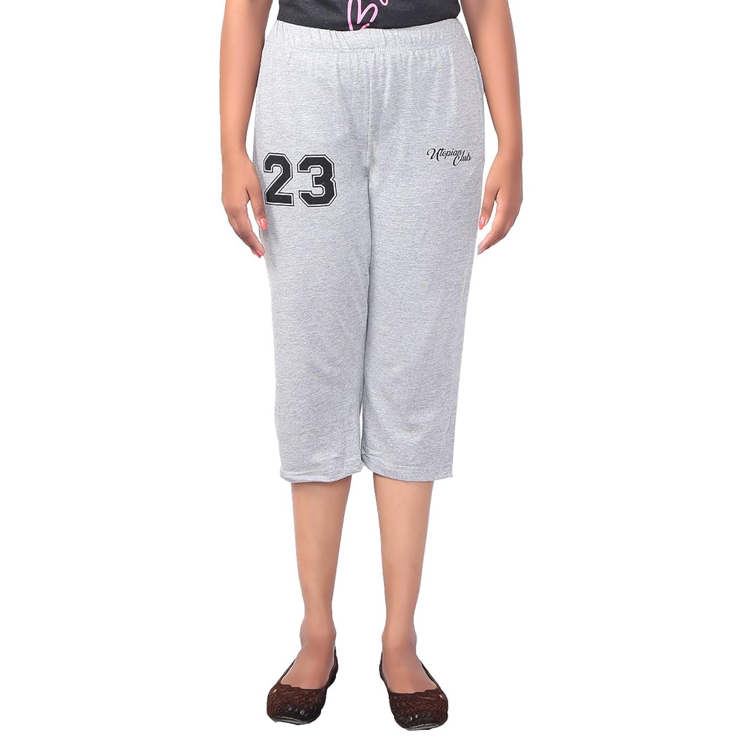 utopian club - sporty capri - grey