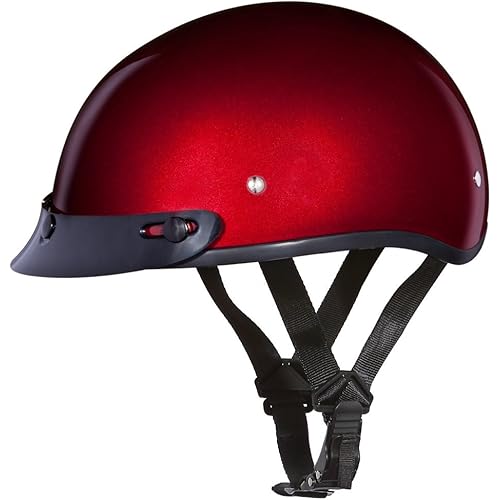 Daytona Helmets Half Skull Cap Motorcycle Helmet – DOT Approved