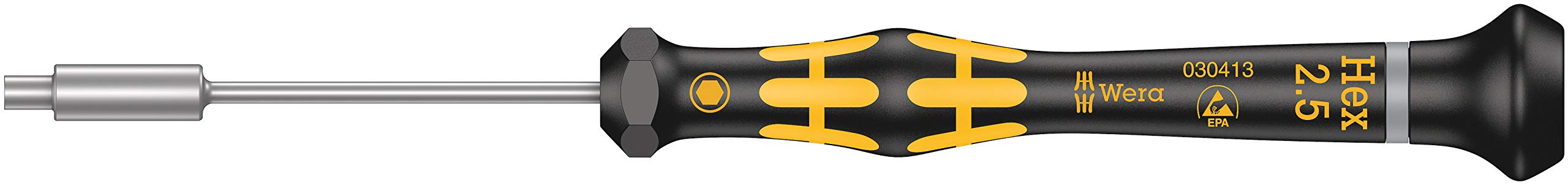 Wera 05030413001 1569 ESD-Nutspinner, 2.5mm x 60mm